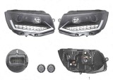 Set faruri tuning VW Transporter/Multivan (T6), 04.2015-, Stanga+Dreapta, cu LED indicator; cu LED daytime running light; cu LED-uri pozitie; H1+H11+