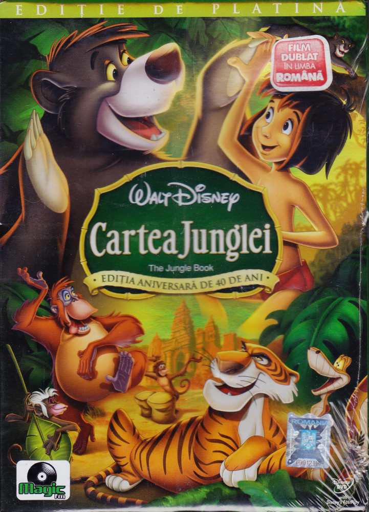 DVD animatie: Cartea junglei ( Editie de platina 2 DVD; SIGILAT - dublat  romana) | arhiva Okazii.ro