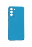 Husa telefon compatibila cu Samsung Galaxy S21, Albastru, Cu interior de catifea, 246HT, Silicon, Carcasa