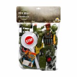 Cumpara ieftin Set de joaca cu soldat si accesorii, Hero Combat, Sapca rosie