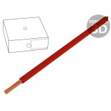 Cablu Electric Litat Cu 4mm&sup2; PVC Roșu 450V/750V
