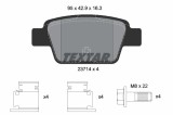 Set placute frana TEXTAR 2371401