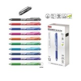 Pix Memoris-Precious, cu mecanism cu rescriere, grip, 0. 7 mm, scriere albastra