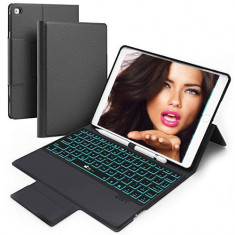 Husa Tableta Tastatura Apple Ipad 2nd Generation 9.7&amp;quot; Air 2 Smartbook Keypad ofera protectie Luxury Pen Holder Black foto