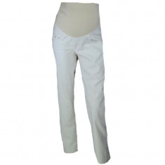 Pantaloni casual pentru gravide Mini Junior DDE5, Crem foto