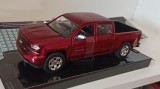 Macheta Chevrolet Silverado 1500 LT Z71 Crew Cab 2017 rosu - MotorMax 1/27, 1:24