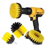 Set 4 Perii Curatare Bormasina HBM 9789 Profesional/Casnic, Universal Auto, Tapiterie, Covoare