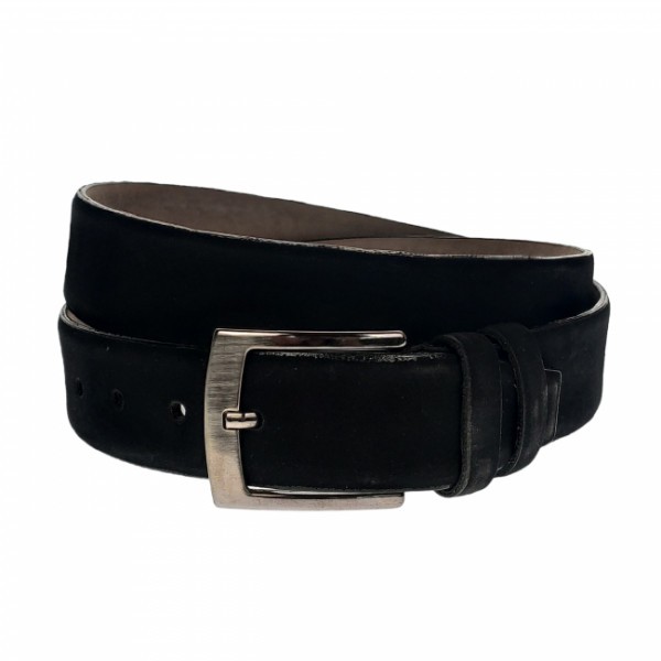 Curea barbati, casual-eleganta, din piele ecologica, latime 3.5 cm, negru - CK145N