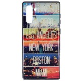 Husa Samsung Galaxy Note 10 Plus, Protectie UV Copy Glass, Model Cities