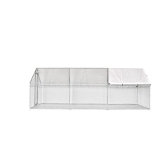 Cotet gaini din plasa 3x6x2m ,otel galvanizat si acoperis din polietilena rezistent la apa si raze UV