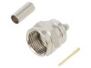 Mufă F Tată Drept 75&Omega; Lipire Crimpat PTFE Aurit