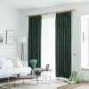 Set draperii din catifea cu rejansa, Premium, 150x210 cm, densitate 700 g/mp, Verde, 2 buc