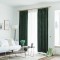 Set draperii din catifea cu rejansa, Premium, 150x210 cm, densitate 700 g/mp, Verde, 2 buc