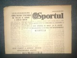 Ziar Sportul, 27 Iulie 1982 - Stare Generală Bună, 4 Pagini