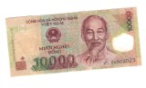 Bancnota Vietnam 10000 dong 2006, polymer, stare relativ buna, cu pliuri