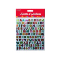 Litere și Cifre Lipește și z&acirc;mbește - Abtibild Daco