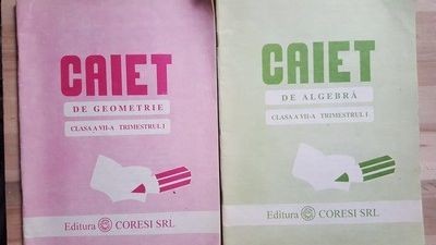 Caiet de geometrie, algebra clasa a VII-a foto