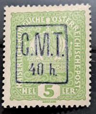 40 Heller / 5 - Supratipar CMT - 1919 foto