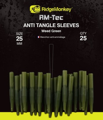 Conuri Ridge Monkey RM-Tec Anti Tangle Sleeves Weed Green Short foto