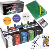 Set Complet de Poker Texas Hold&#039;em cu Jetoane și Accesorii