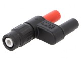 Adaptor Banană 4mm Negru BNC Soclu x2