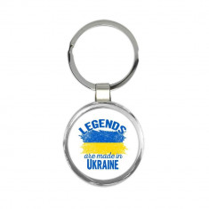 Legendele sunt fa in Ucraina : Cadou Breloc : Steag Tara Ucraineana Expat foto