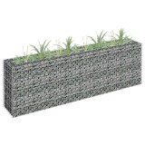 VidaXL Strat &icirc;nălțat gabion, 180 x 30 x 60 cm, oțel galvanizat