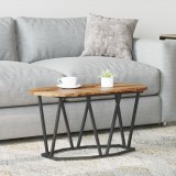 vidaXL Masă de cafea, lemn vechi 80x40x40,5 cm lemn prelucrat și metal
