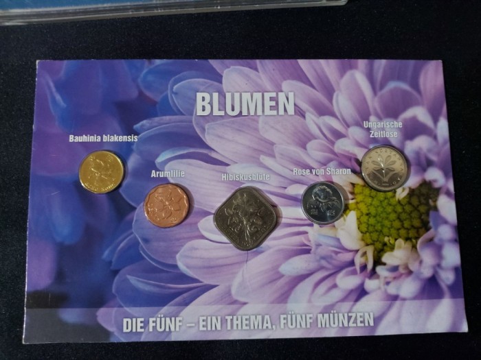 Seria completata monede - Flori