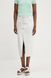 Hugo Blue fustă din denim midi, drept, 50534746