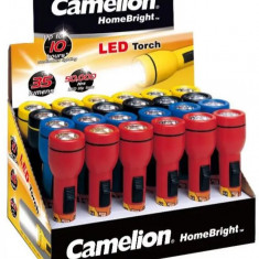 Lanterna cu LED, 4 culori, utilizeaza 2 x AA R6, Camelion