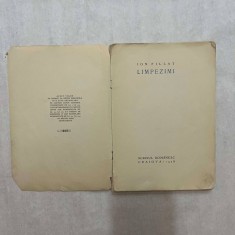 Ion Pillat - Limpezimi - 1928 - Editie princeps - Nr. 706