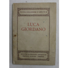 LUCA GIORDANO , PICCOLA COLLEZIONE D &#039; ARTE N. 40 , 1922