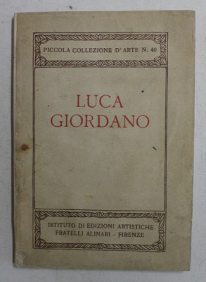 LUCA GIORDANO , PICCOLA COLLEZIONE D &amp;#039; ARTE N. 40 , 1922 foto