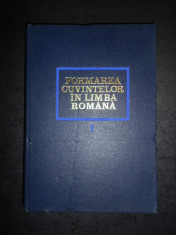 AL. GRAUR, MIOARA AVRAM - FORMAREA CUVINTELOR IN LIMBA ROMANA volumul 1 foto