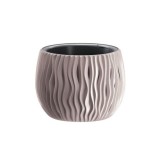 Ghiveci decorativ de flori, rotund, cafeniu, 1.4 L, 18x13.6 cm Sandy Bowl GartenVIP DiyLine