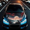 Folie Capota Auto &quot;Hood Art&quot; rezistenta la exterior, marime L (180 x 130cm) - Cod: AVX-CAPOTA-021L, AVEX