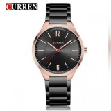 Ceas barbatesc elegant CURREN, cu bratara metalica, Negru/Auriu M8280NA