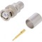 Mufă BNC Tată 50&Omega; RG213 Crimp PTFE Aurit