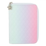 Carnet Notițe A6, Model Matlasat, Moale, Multicolor, 80 File, Fermoar, Oem