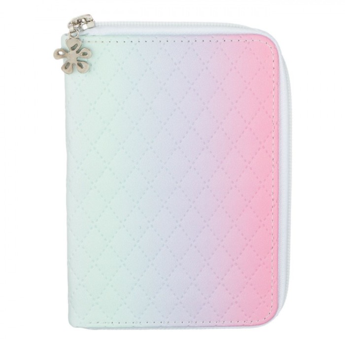 Carnet Notițe A6, Model Matlasat, Moale, Multicolor, 80 File, Fermoar