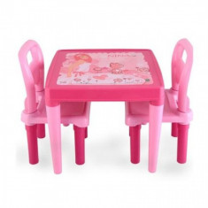 Masuta cu scaunele Little Girl Pink foto