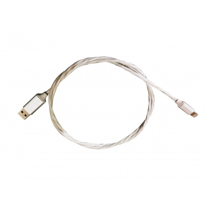 Cablu de date si incarcare USB-Lightning luminat cu LED multicolor elSales-ELS-CDLL compatibil cu iPhone,