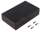 Carcasă universală ABS neagră 73.5x118x29 mm