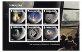 Cumpara ieftin ✅ ( C26 ) Gibraltar 2019 " Misiunea spatiala Apollo 11- aselenizarea - 50 de ani ", nominal mare 7.62 &pound; , Mi. 20 &euro; , bloc 139 , MNH