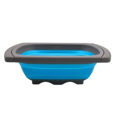Cos de Scurgere Retractabil pentru Chiuveta, Cyrax, cu Filtru, pentru Fructe si Legume, de Uz Casnic, 39x12 cm, Design Extensibil pana la 61 cm, cu Ma