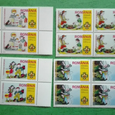 TIMBRE ROMANIA MNH LP1686/2005 Cercetașii Romaniei -Bloc de 4 timbre