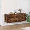 Pantofar de perete, stejar fumuriu, 100x35x38 cm lemn prelucrat