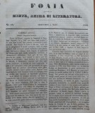 Foaia pentru minte, inima si literatura, nr. 18, 1853, Brasov, Redactor Iacob Muresanu