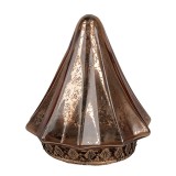 Cumpara ieftin Brad Craciun sticla metal cupru cu led 14x16 cm